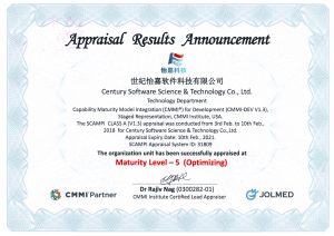 CMMI5证书 2017